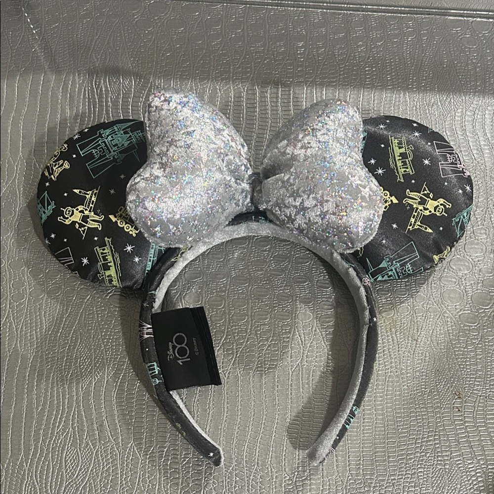Disney Parks 100 Years of Wonder 2023 Minnie Mouse Ears Headband AUTHENTIC - Picture 1 of 3